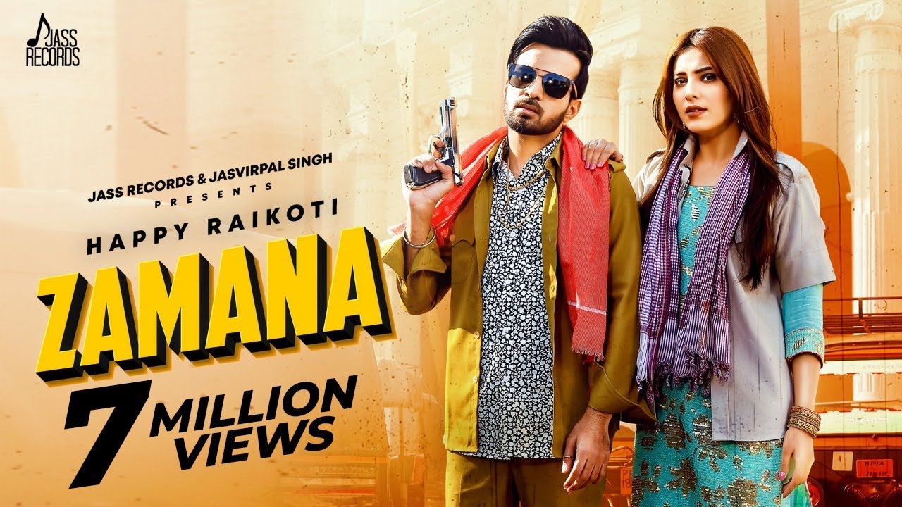 Zamana Lyrics in Punjabi By Happy Raikoti & Afsana Khan